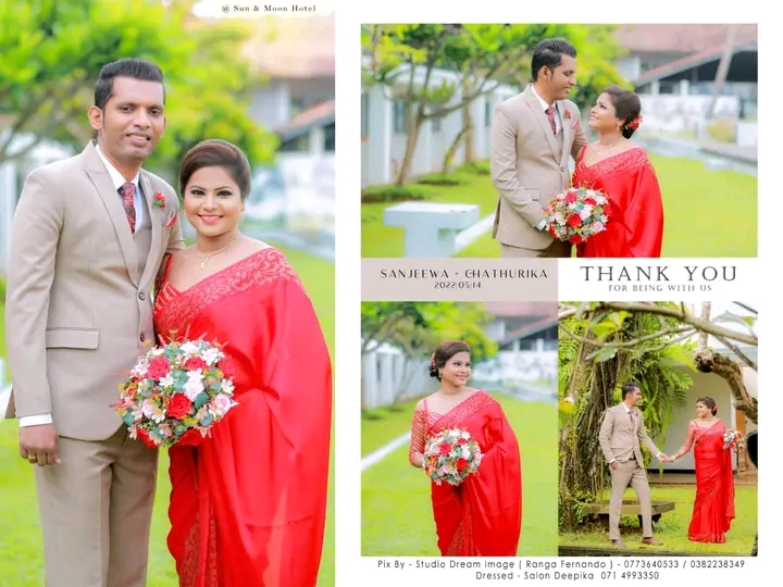 Red Saree Couple Shoot